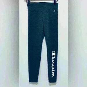 Champion Heritage Girls Performance Leggings, Girls Size L/14, in Charcoal Gray